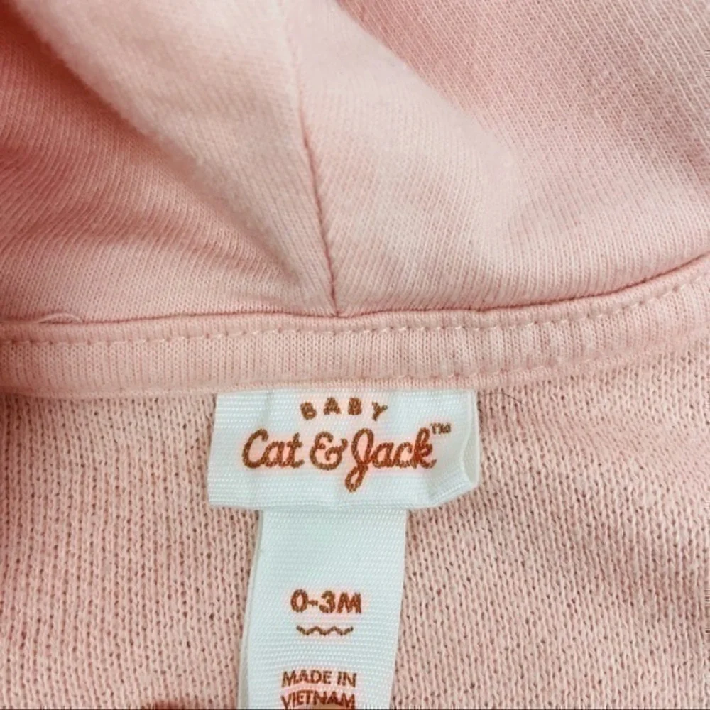Cat & Jack Jacket / Hoodie | Baby 0-3 | Pink Metallic Gold